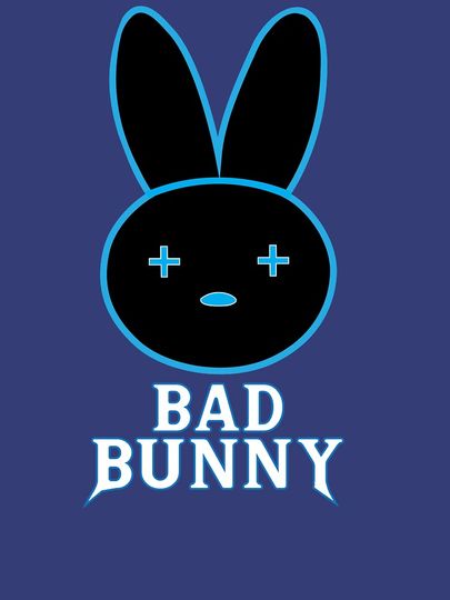 Bad Bunny Black & Blue Zipped Hoodie