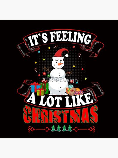 It`s feeling a lot like Christmas Pillow