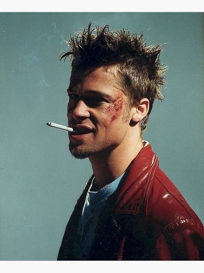 Fight Club brad pitt Premium Matte Vertical Poster