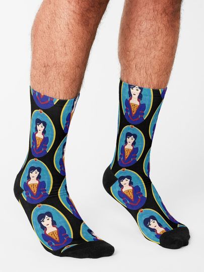medieval snow white Socks