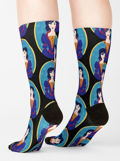 medieval snow white Socks