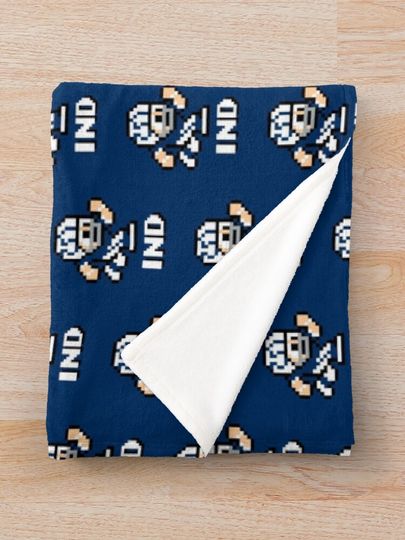 Indianapolis Colts (Tecmo Super Bowl Football Player) Throw Blanket