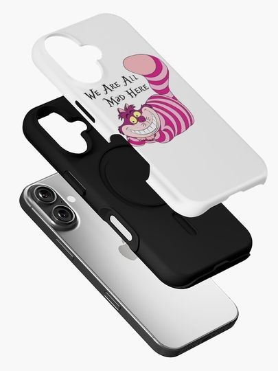 The Cheshire Cat We're all mad here iPhone Case