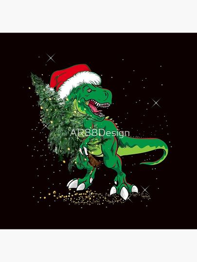 Merry Dinomas Pillow
