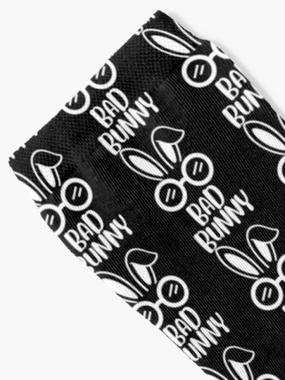 Bad Bunny Dodgers Funny Cute Designe   Socks
