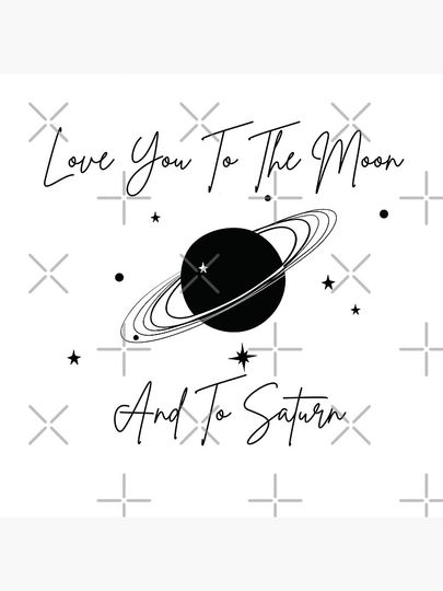 Love you to the moon and to saturn Taylor Coasters