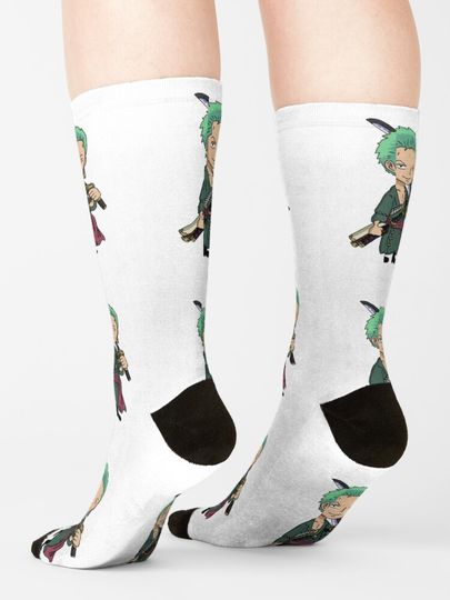 chibi anime one piece zoro Socks