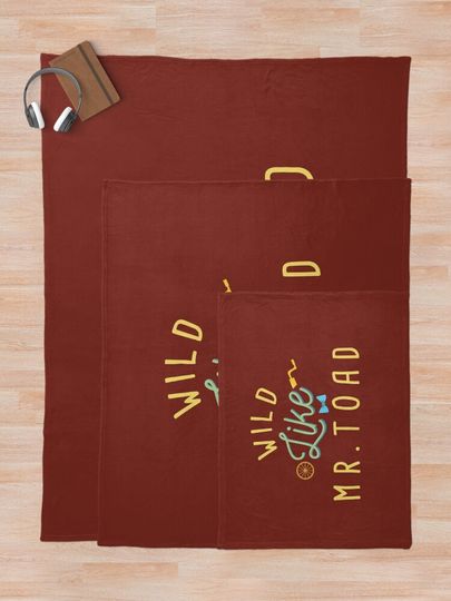 Wild Like Mr. Toad Throw Blanket