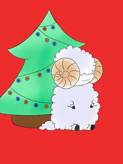 Chrismas Goat iPhone Case