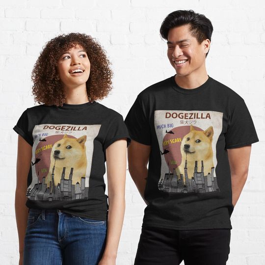Dogezilla Doge Meme Giant Shiba Inu Classic T-Shirt