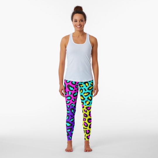 Leopard 80s Leggings