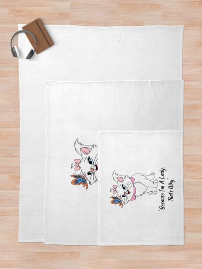 Aristocats Marie Throw Blanket