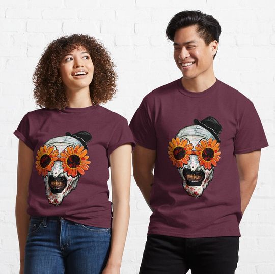 Art The Clown Terrifier 2 Sunflower Sunglasses T-Shirt