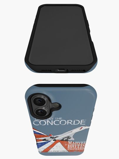 Come Fly The Concorde | Marvel of British Engineering Vintage Poster Design iPhone Case