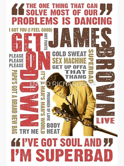 JAMES BROWN Premium Matte Vertical Poster
