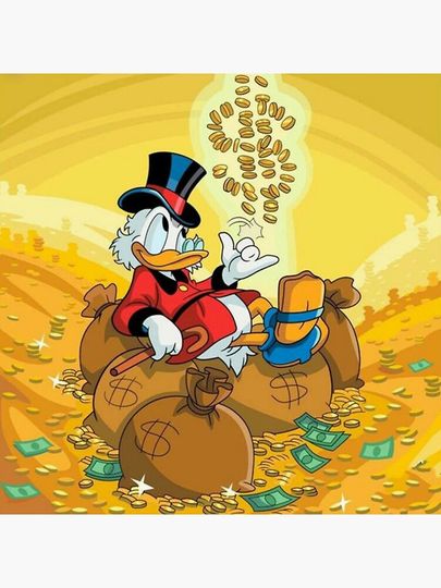 Scrooge McDuck Pillow