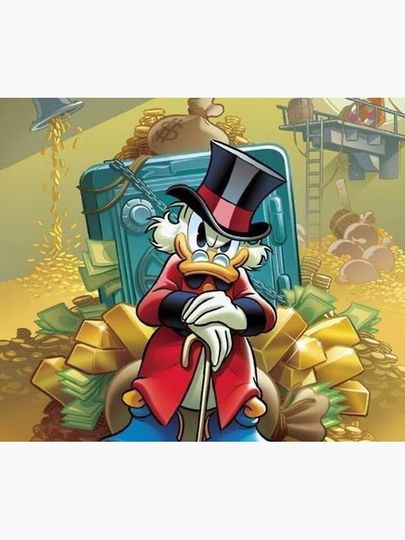 Scrooge McDuck Throw Blanket