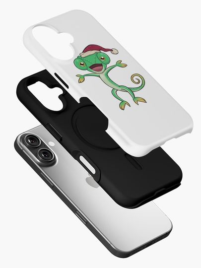 Chameleon Santa | Christmas Reptile iPhone Case