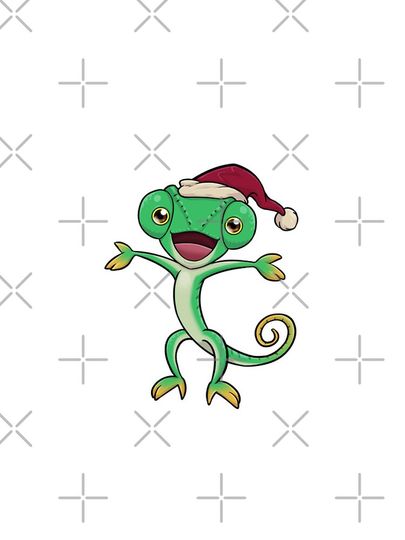 Chameleon Santa | Christmas Reptile iPhone Case