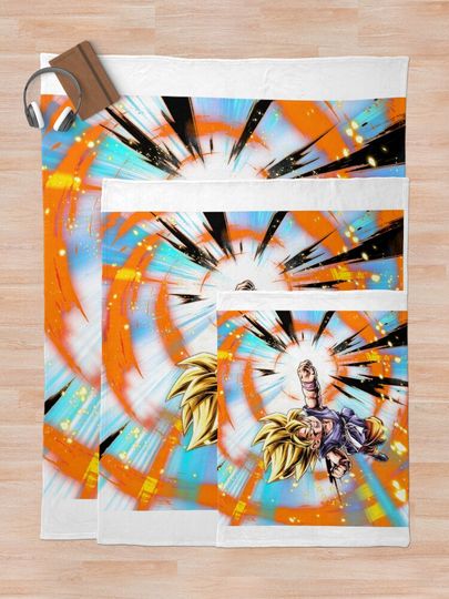 Kid Goku GT Throw Blanket, Gift for Fan, for All Age