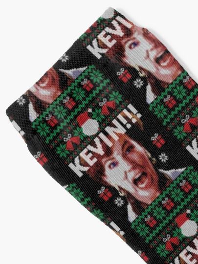 kevin It Is Christmas Scream Socks
