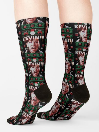 kevin It Is Christmas Scream Socks