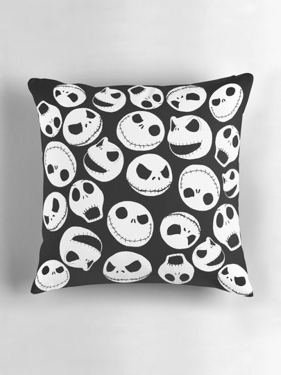 Jack Skellington Pattern Pillow