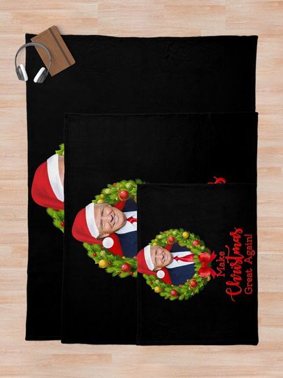 Make Christmas Great Again Throw Blanket
