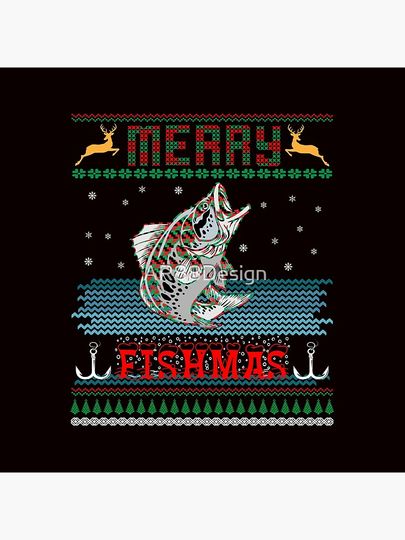 Merry Fishmas Pillow