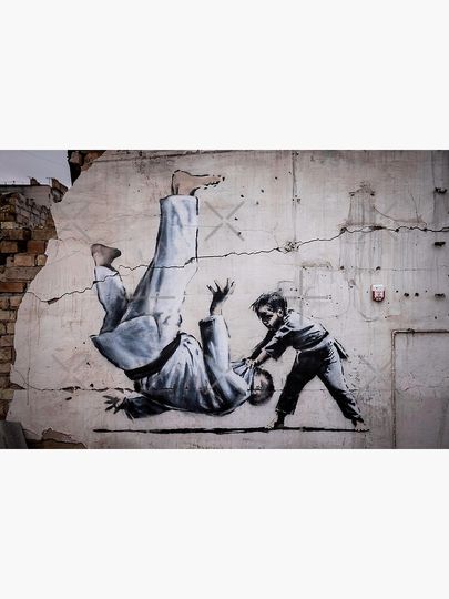 Banksy - Judo Boy Premium Matte Vertical Poster