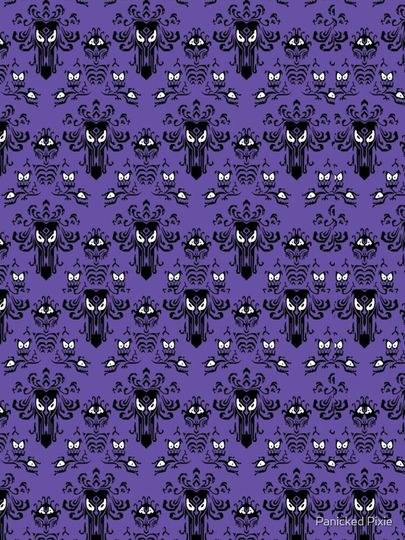 Haunted Mansion Wallpaper Pattern iPhone Case