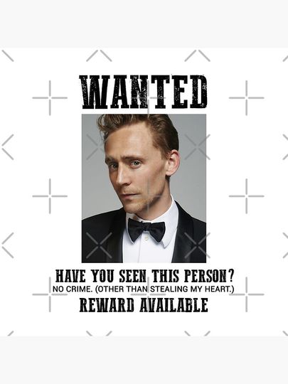 wanted: tom hiddleston Pillow