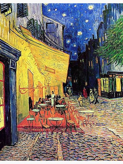 Van Gogh Cafe Terrace Premium Matte Vertical Poster