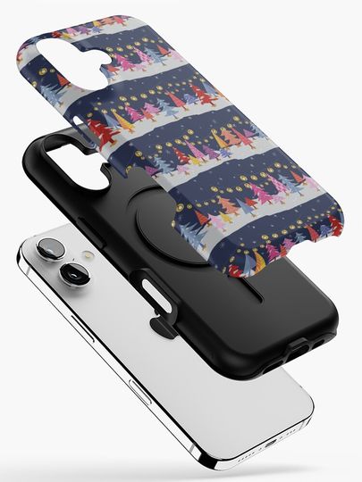 A Very Charlie Brown Christmas Colorful Trees iPhone Case