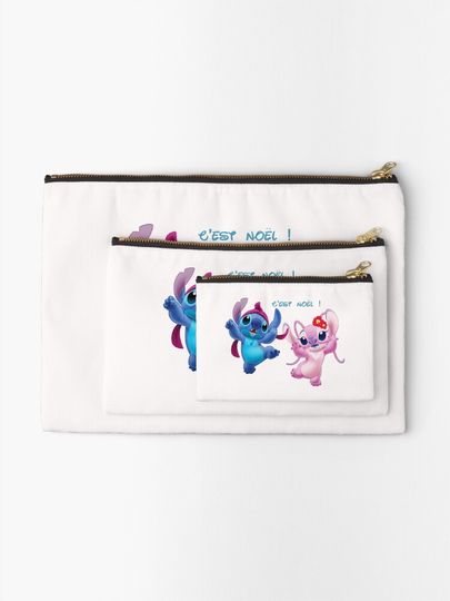 Disney Stitch Merry Christmas Makeup Bag