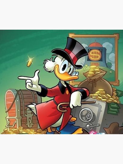 Scrooge McDuck Throw Blanket