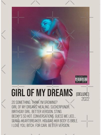 girl of my dreams (deluxe) | fletcher | aesthetic minimalist poster Premium Matte Vertical Poster