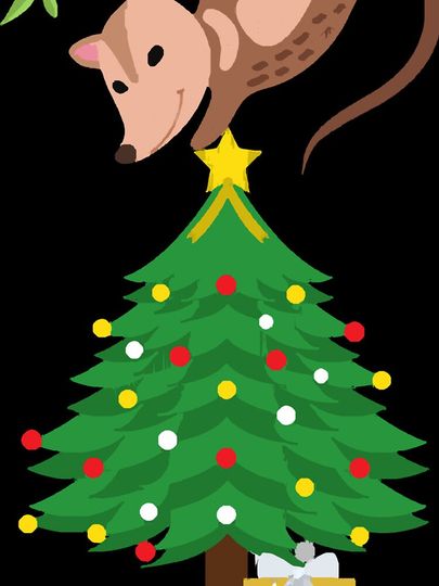 possum christmas tree iPhone Case