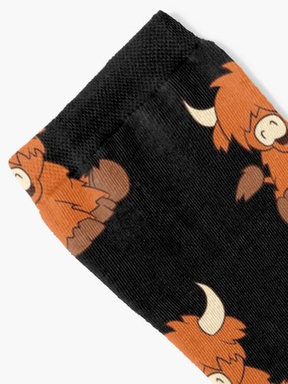 Scottish highland cattle - little cute calf Socks
