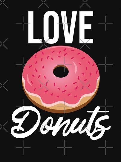 Love Donuts Unisex Zipped Hoodie