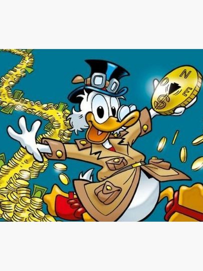 Scrooge McDuck Throw Blanket