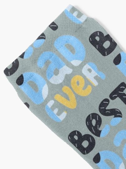 Best Dad Ever Bandit BlueyDad Socks
