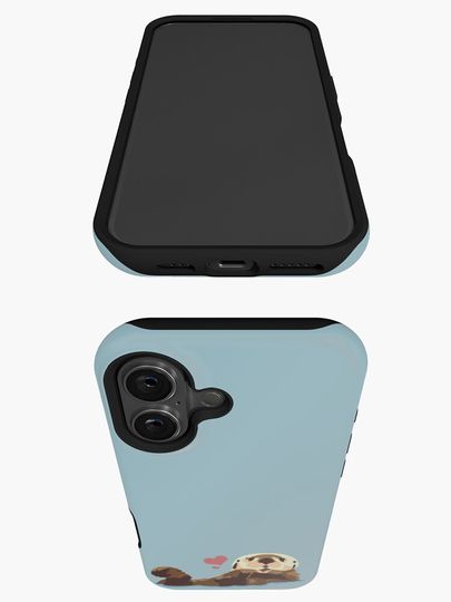 Sea Otter with Hearts iPhone Case