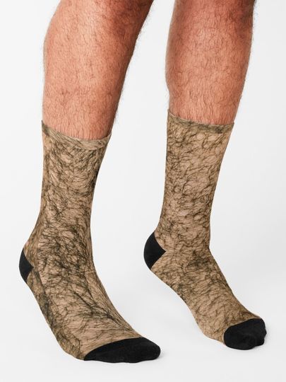 Hairy Legs Costume Funny Socks