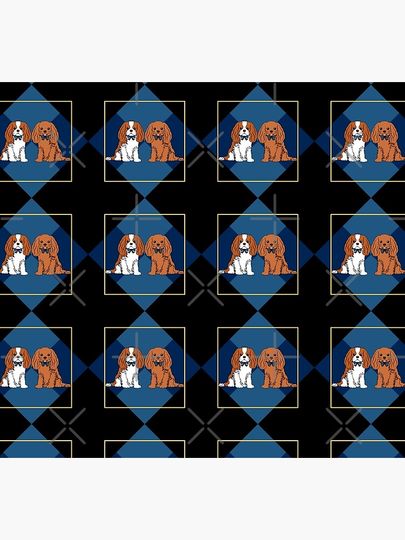 Lattice Cavalier King Charles Spaniel - Blenheim and Ruby Socks