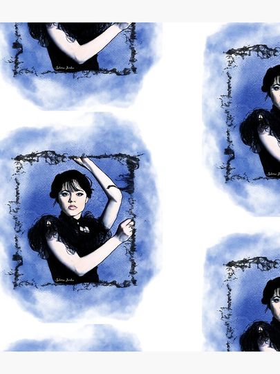 Wednesday Addams Blue Backpack