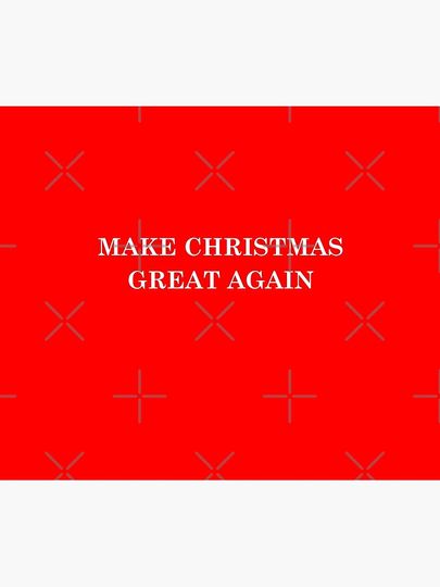 Make Christmas Great Again. Text Based Typography Design Throw Blanket
