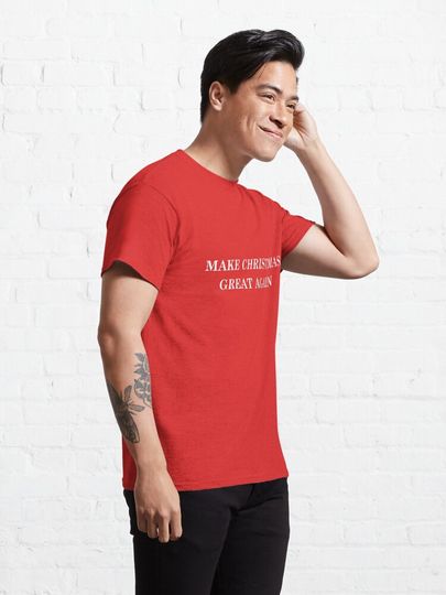 Make Christmas Great Again. Text Based Typography Design Classic T-Shirt