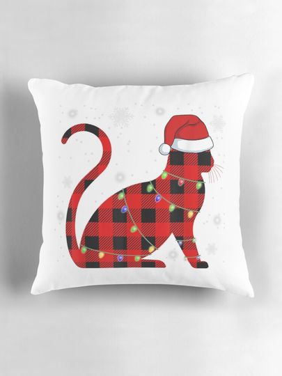 christmas cat Pillow