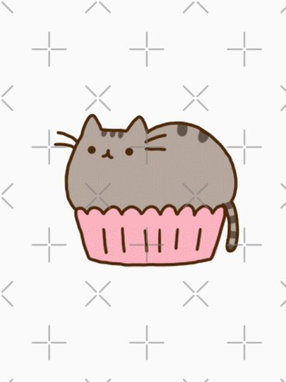 Cat Sitting in Cupcake T-Shirt